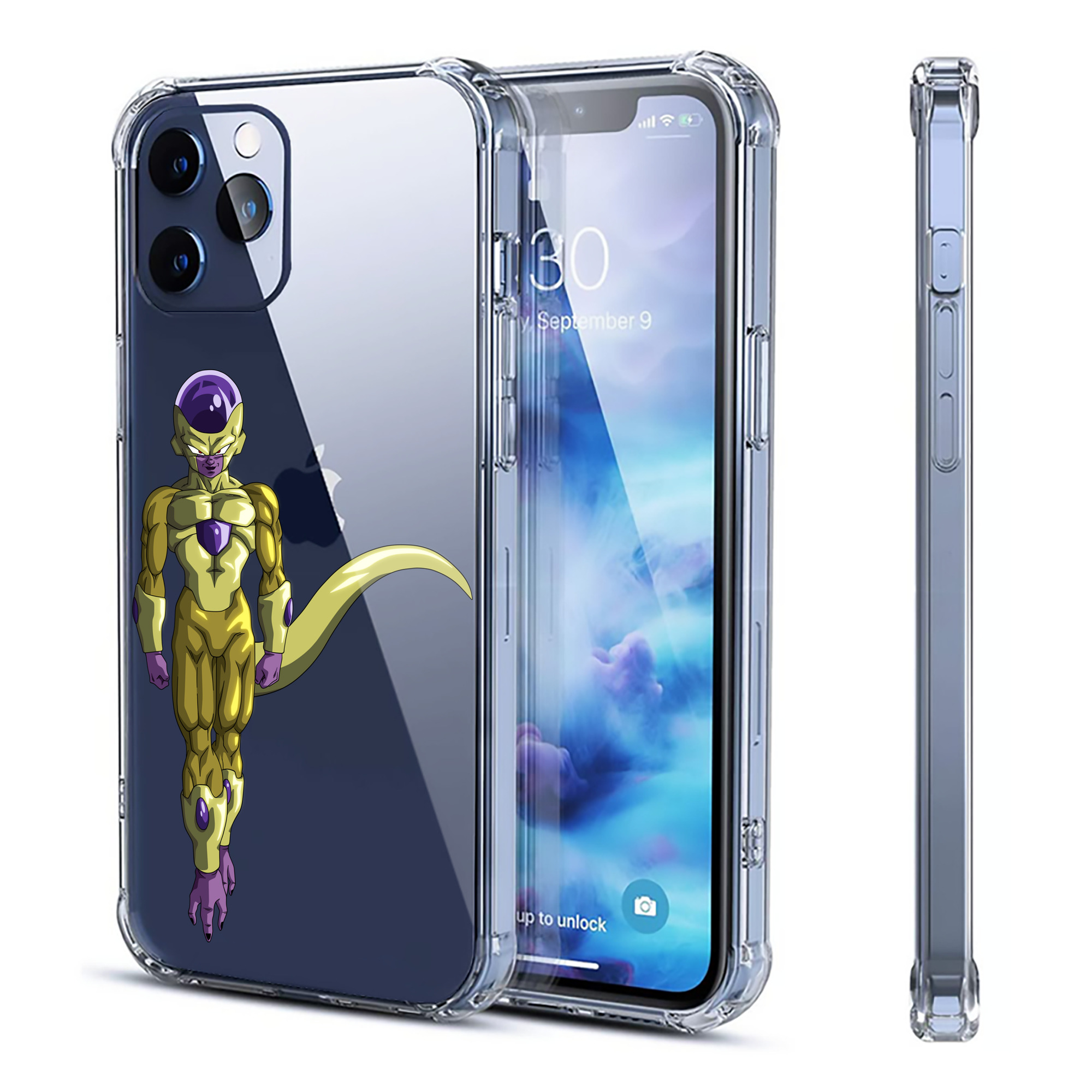 （画像用） ドラゴンボール フリーザ DRAGON BALL Frieza 【iPhone 12シリーズ対応】透明スマホケース（クリアソフトケース）
